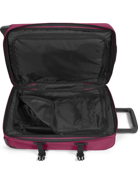 Eastpak Tranverz S Cabin Suitcase Wine Burgundy With 4 Wheels Height 51cm
