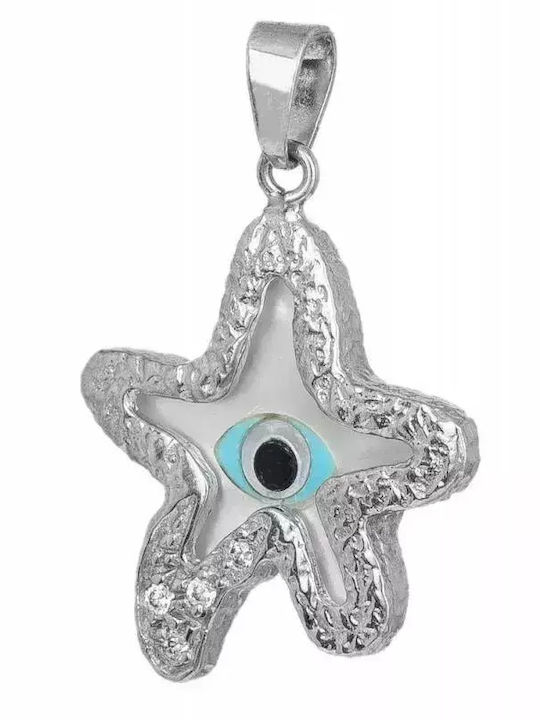 Kids Pendant White Gold 14K