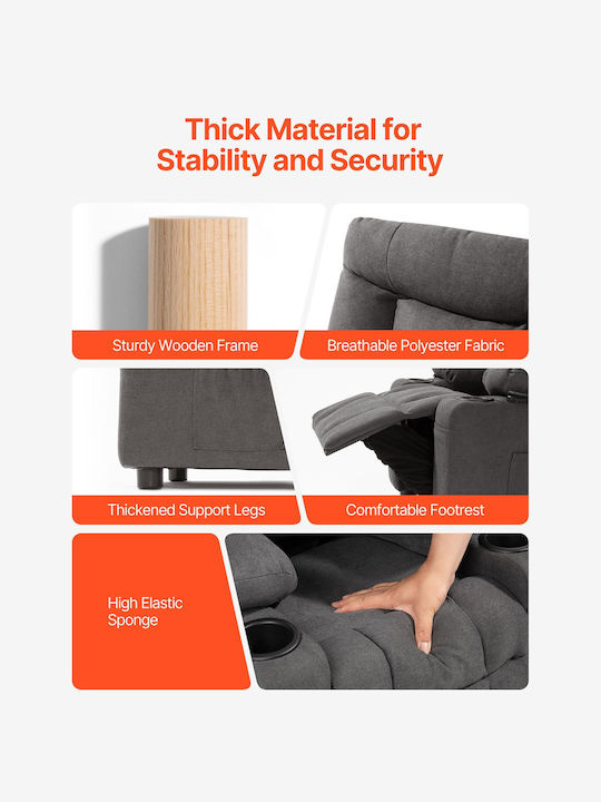 Kids Armchair Grey