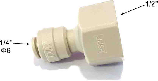 Pipe Fitting Connector 1/2 1/4 Quick Coupling Φ6