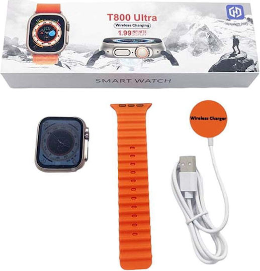 Microwear T800 Ultra 49mm Smartwatch (Portocaliu)
