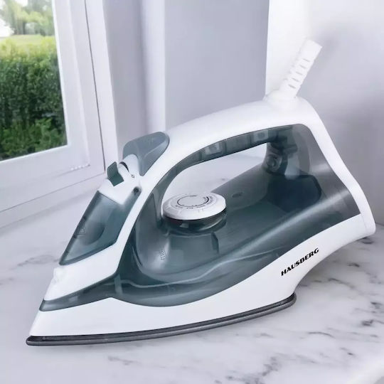 Hausberg HB-7850GR Σίδερο Ατμού 2000W με Κεραμική Πλάκα και Συνεχόμενη Παροχή 10gr/min