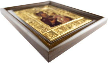 Panagia Elaeovrytissa Copy of Miraculous Icon Authentic Product of Vatopedi Monastery Holy Great Monastery Vatopedi 030401000012 41 X 34 Cm