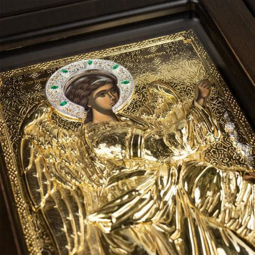 Diptych of the Annunciation of the Theotokos Wooden Icon Gold Background 42 X 21 Cm Authentic Product of Vatopedi Monastery Holy Great Monastery Vatopedi Imv_28803