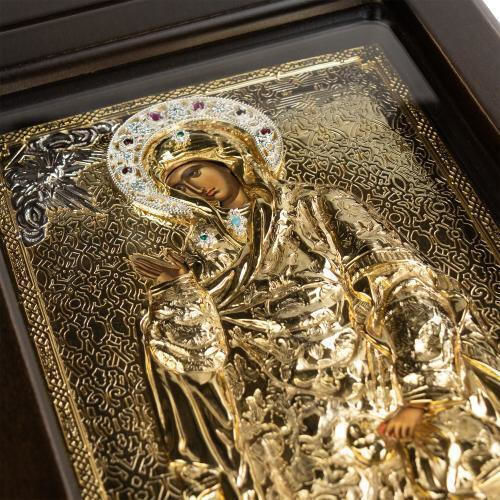 Diptych of the Annunciation of the Theotokos Wooden Icon Gold Background 42 X 21 Cm Authentic Product of Vatopedi Monastery Holy Great Monastery Vatopedi Imv_28803