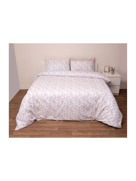 Anna Riska Duvet Cover Set Cotton Single with Pillowcase 160x240 Premium Beige