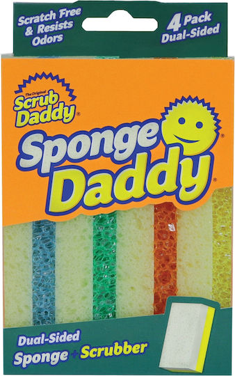 Scrub Daddy Sponge Daddy Σετ Σφουγγάρια Πιάτων Πολύχρωμα 4τμχ