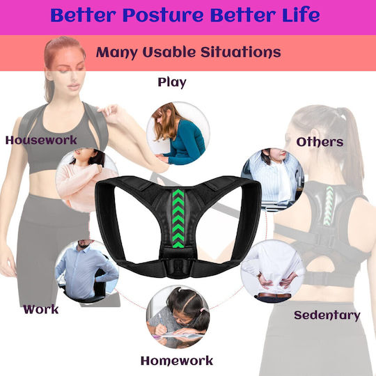 Back Splint in Black Colour 1OMO60