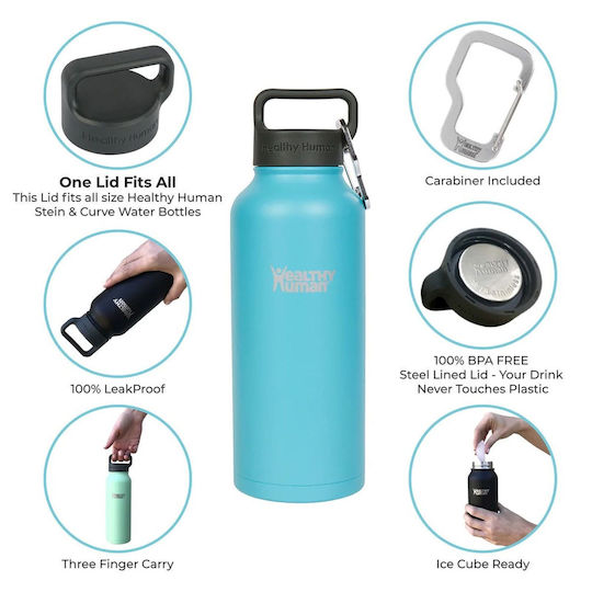 Healthy Human Μπουκάλι Θερμός Ανοξείδωτο 946ml Stein Bottle Glacier Healthy Human