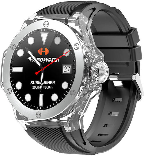 Microwear TK20 Smartwatch mit Pulsmesser (Black)