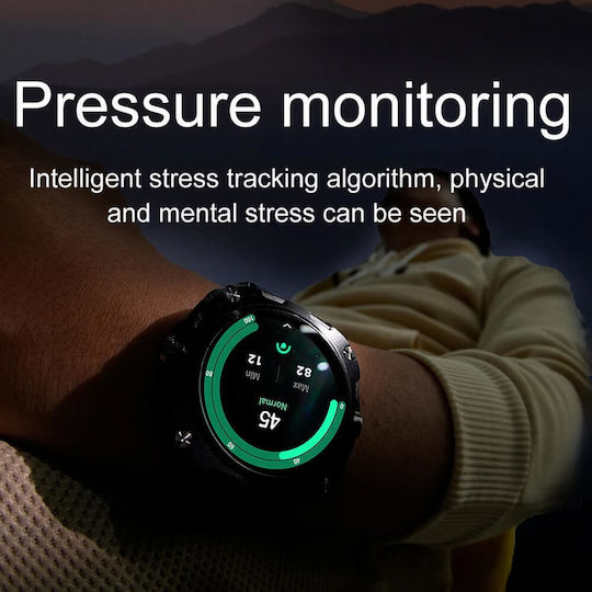 Microwear Ak71 Smartwatch (Μαύρο)