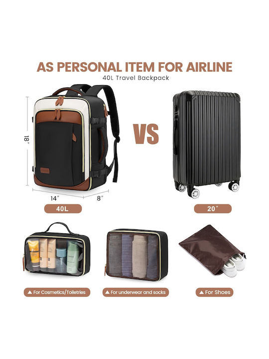 Lovevook Backpack Αδιάβροχο 40lt Μαύρο