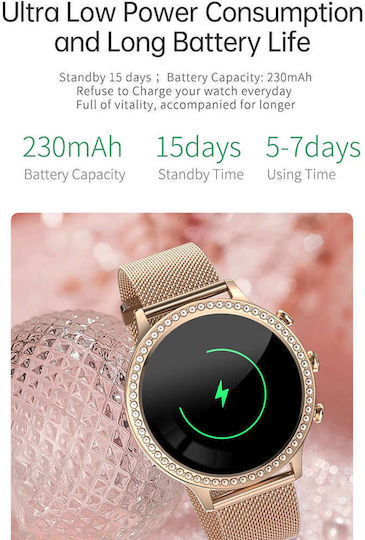Microwear I70 Smartwatch με Παλμογράφο (Μωβ)