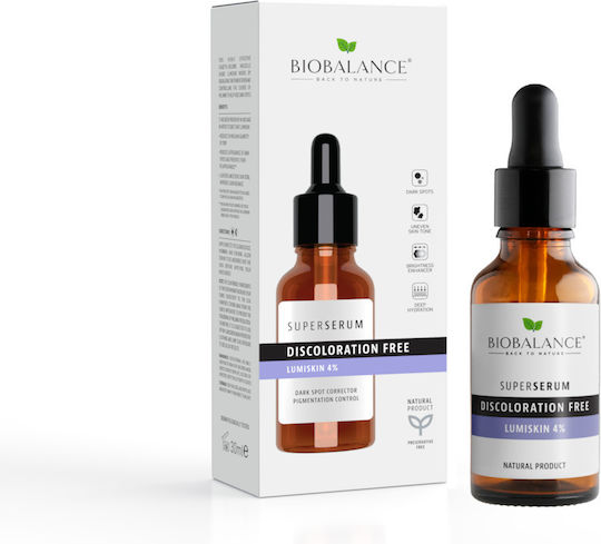 Alpaya Dermaceuticals Super Serum Discolorare Fără cu Lumiskin 4% Ser al Fetei Hidratare și Anti-îmbătrânire cu Vitamina C și AHA pentru Strălucire 30ml
