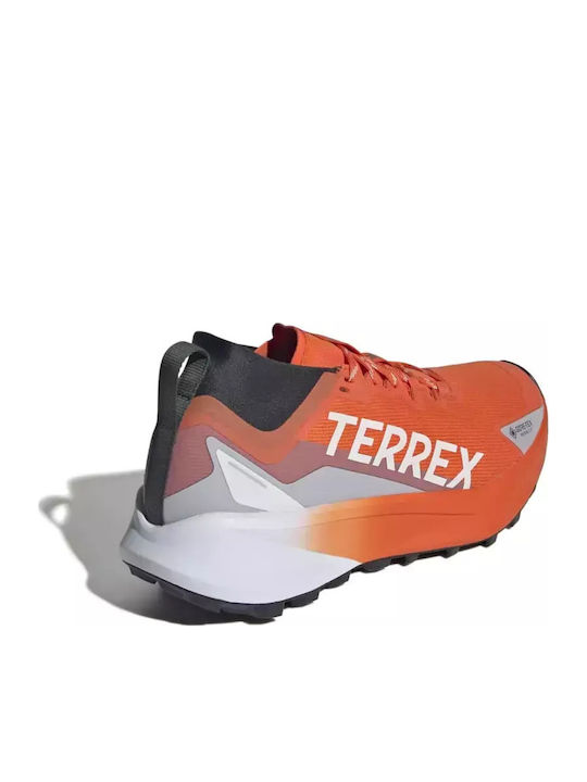 adidas Terrex Men's Waterproof Hiking Shoes With Gore-Tex Membrane Orange