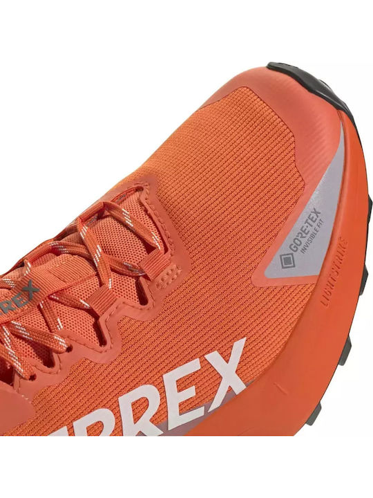 adidas Terrex Men's Waterproof Hiking Shoes With Gore-Tex Membrane Orange