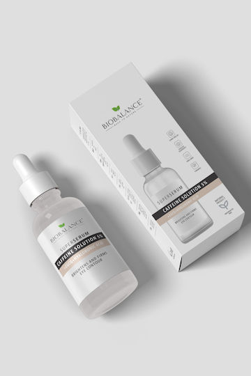 Alpaya Dermaceuticals Serum Contur Pentru Ochi cu 5% Caffeină Serum Anti-Îmbătrânire Pentru Ochi cu Acid Hialuronic Pentru Cearcane 30ml