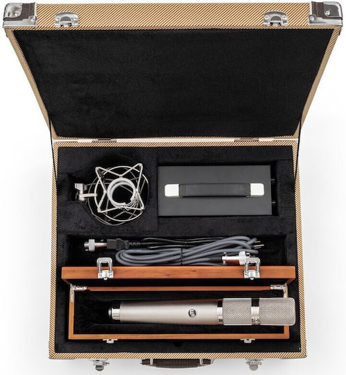 Warm Audio WA-CX24 Condenser Microphone Shock Mounted for Studio in Silver Color