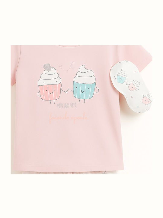Evita Kids' Pajamas Summer Pink Pink Ice Cream