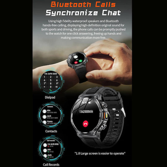 Microwear AK82 Smartwatch (Silber)