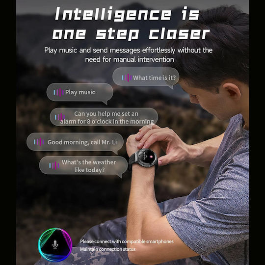 Microwear AK82 Smartwatch (Silber)