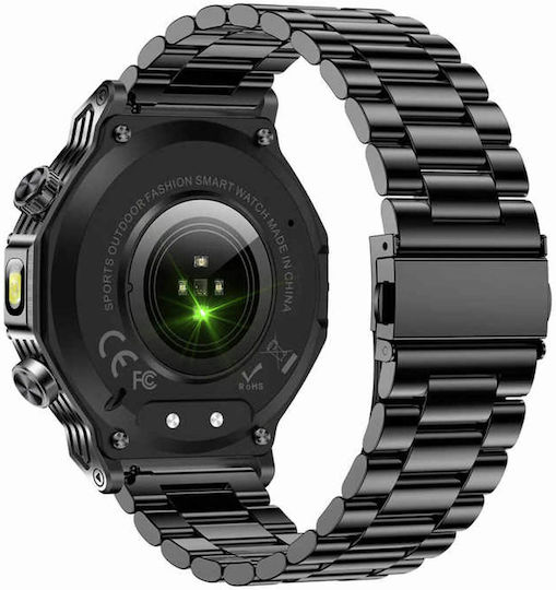 Microwear AK82 Smartwatch (Μαύρο)