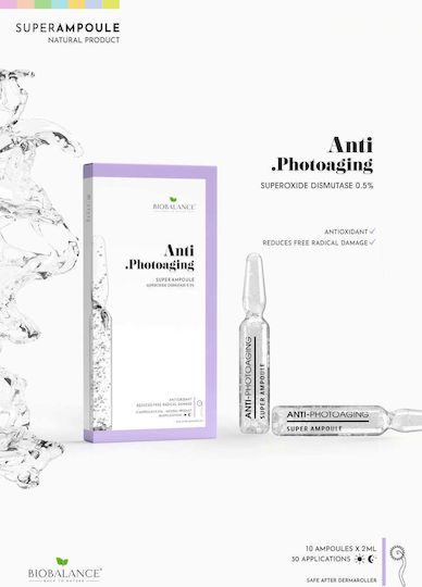 Alpaya Dermaceuticals Serum Anti-Photoaging Calmare Și Hidratare pentru Față pentru Strălucire și Revitalizare 10x2ml