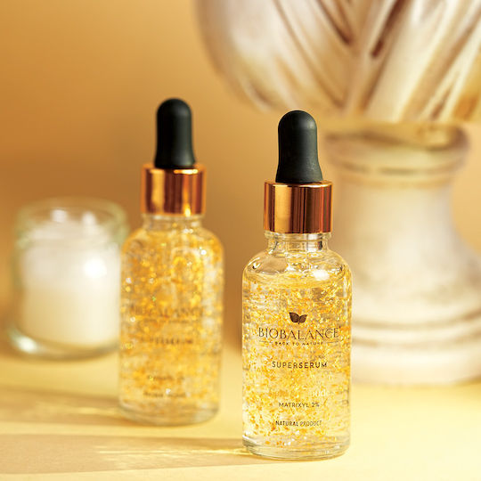 Alpaya Dermaceuticals Super Serum 24K Gold Serumul Anti-îmbătrânire pentru Ochi cu Peptide pentru Strălucire 30ml