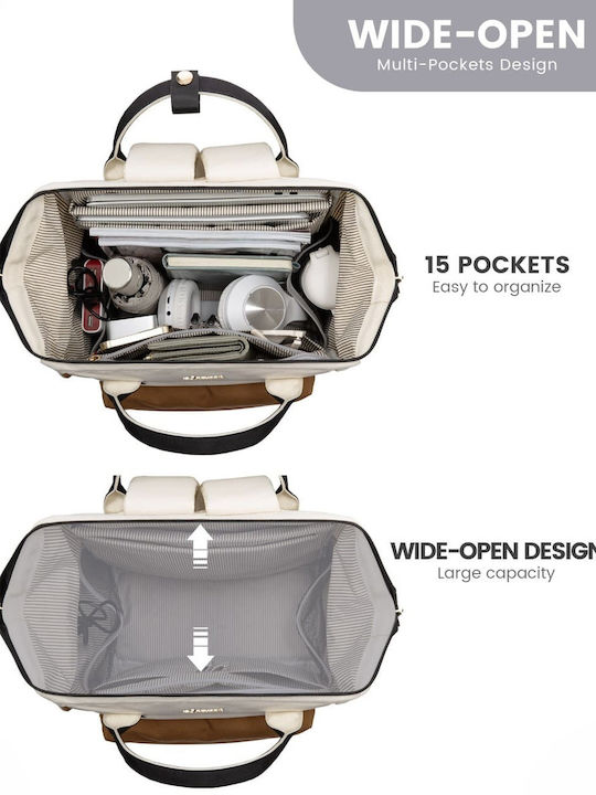 Lovevook Bag Backpack 15.6" beige/black MB2146