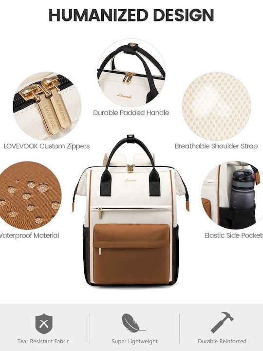 Lovevook Waterproof Backpack Backpack for 15.6" Laptop Brown MB2146