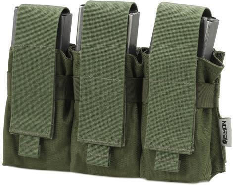 Elmon Aε Jagdholster Für Dreifach-Geschoss Lade Molle Olivgrün