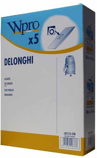 Торби за прахосмукачка 5бр Съвместима с прахосмукачка Delonghi