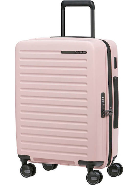 Samsonite Restackd Kabinenkoffer Hart Rosa mit 4 Rädern Höhe 55cm