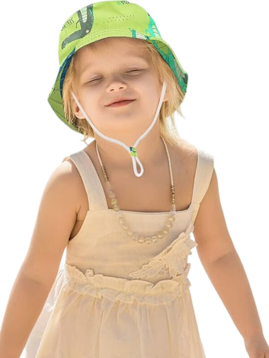 Queen Mother Παιδικό Καπέλο Bucket Αντηλιακό Green Crocodile Πράσινο