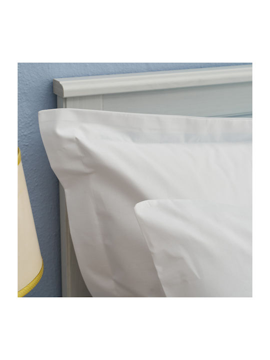 Charalambidis Textiles Σεντόνι King Size με Λάστιχο 250x270εκ. Λευκό
