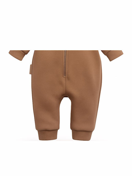 Beboulino Body pentru Bebeluși de Ieșire Mânecă lungă Brown
