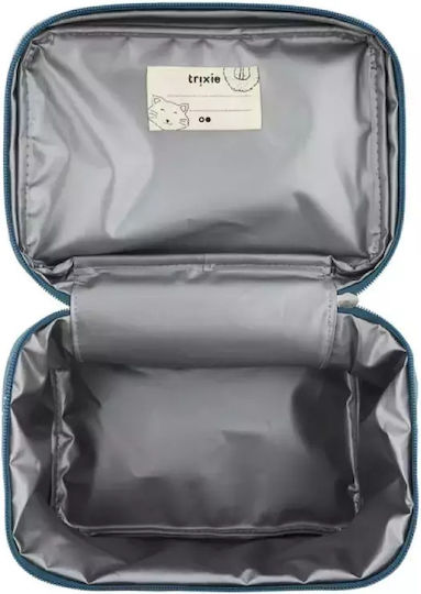 Trixie School Insulated Hand Lunch Bag 0.5lt Blue Dinosaurs 20 x 14 x 20cm