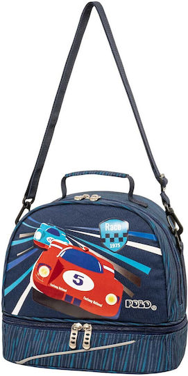 Polo Kid's Fun School Insulated Backpack Lunch Bag 6lt Blue 26 x 15 x 24cm