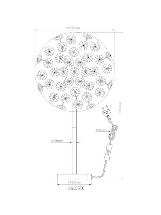 Globo Lighting Lustră Decorativă cu Soclu pentru Bec G9 Transparent
