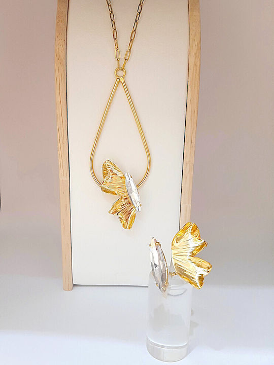 W'el Woman's Elegance Κολιέ από Επιχρυσωμένο Ατσάλι W'el Woman's Elegance Κολιέ από Επιχρυσωμένο Ατσάλι