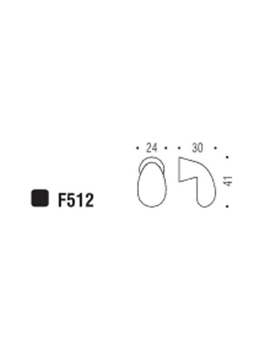 Colombo Design Πόμολο Επίπλου από Μέταλλο Χρυσό F512-orosat