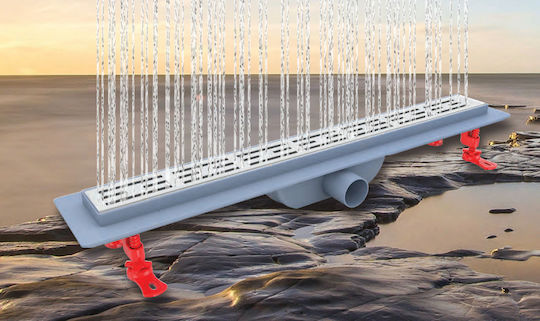 Shower Channel Floor Drain Duscheline Optimal Style Inox 40cm Plastic Frame