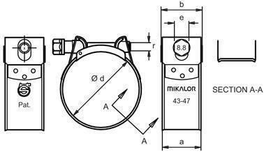 Supra W2 Hose Clamps 20-22mm Mikalor 10024