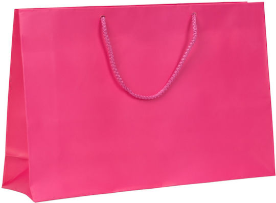 Paper Bag Matte Lamination Fuchsia Bag Rope Handle 37x10x25.5 150pcs