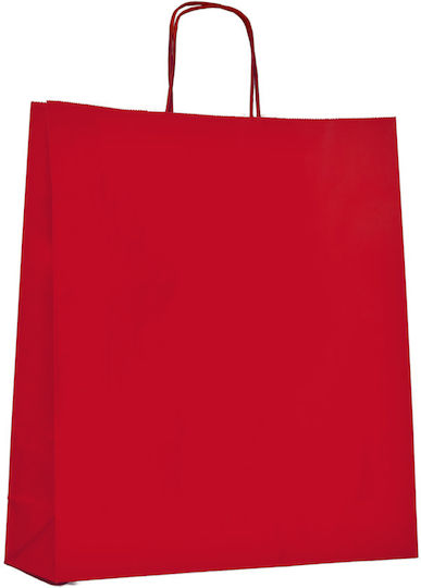 Χάρτινη Σακούλα Κόκκινο Στριφτό Premium 45x15x49 200τεμ