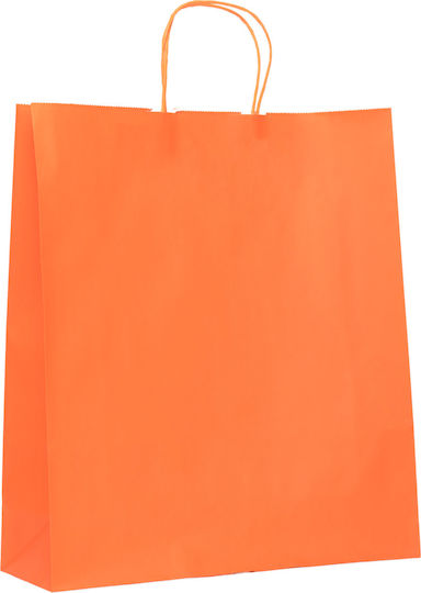 Paper Bag Orange Twisted Premium 14x8.5x21.5 400pcs