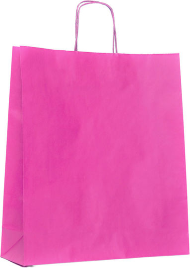 Paper Bag Fuchsia Twisted Premium 18x8x24 400pcs