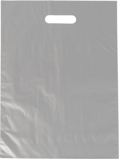 Plastic Bag Silver D-Cut 17x25 20kg