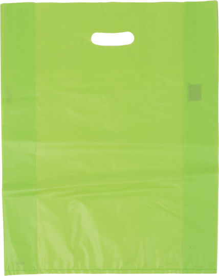 Pungă Plastic Verde Deschis Cu Mâner 17x25 20kg
