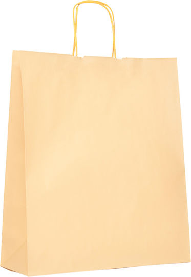 Хартиена Чанта Крем Усукана Premium 22x10x29 300бр